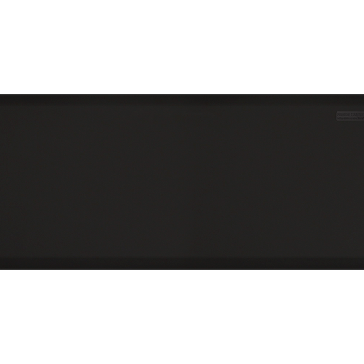 Overhead shot of a black 5ft by 2ft Supreme mat.