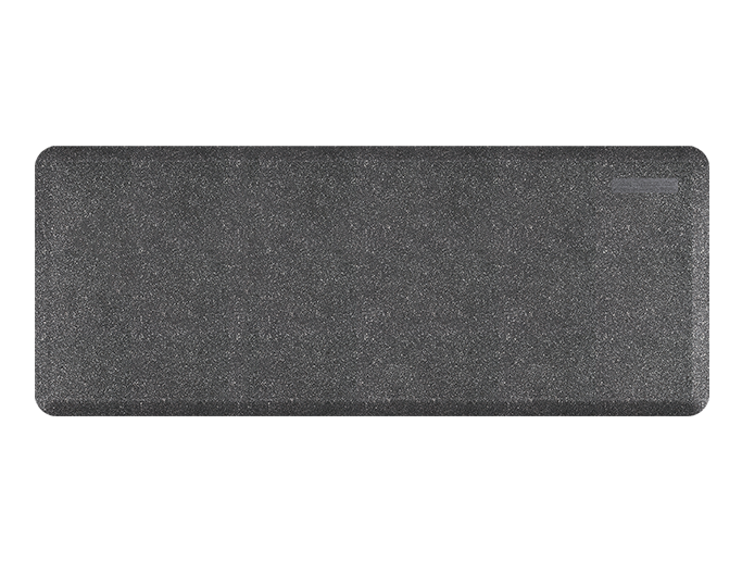 Overhead shot of a 5ft by 2ft mosaic steel Supreme mat.