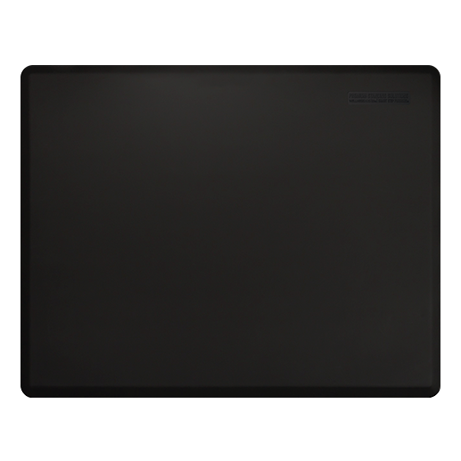 Overhead shot of a 5ft by 4ft black Supreme mat.