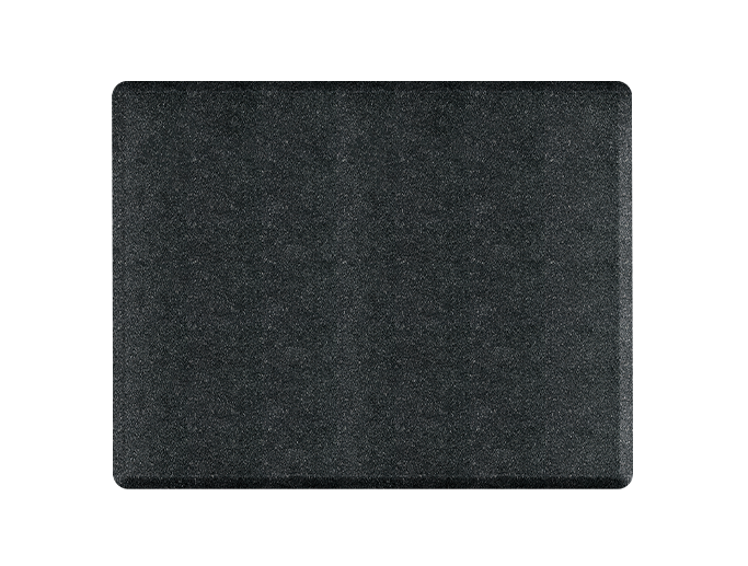 Overhead shot of a 5ft by 4ft onyx mosaic Supreme mat.