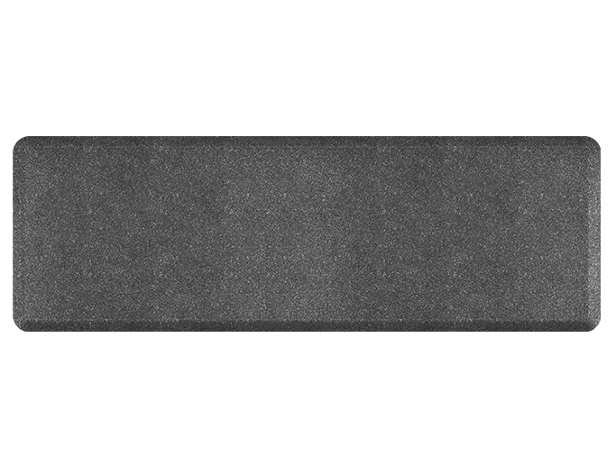 Overhead shot of a 6ft by 2ft mosaic steel Supreme mat.