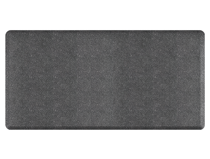 Overhead shot of a 6ft by 3ft mosaic steel Supreme mat.